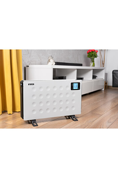 Noveen LCD Smart CH8000 electric radiator, timer and remote control, 2000W, 3 power levels, white