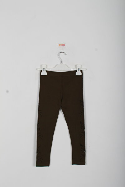 incity Girl's Cat Stone Detailed Leggings