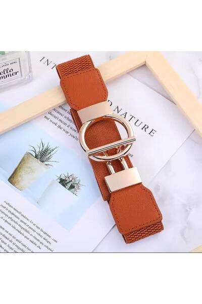 MODAM HİFA Snap Elastic Belt Women's Belt Dress Belt Shirt Belt Waist Belt Body Belt
