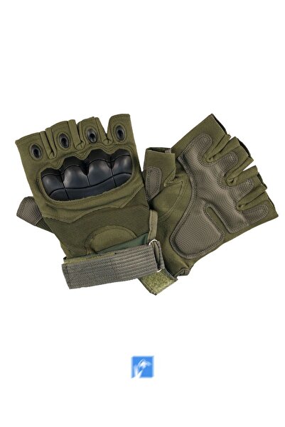 PIECE SIGNATURE Water Resistant Polyester Biker Cut Finger Gloves