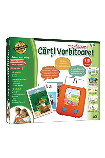 OEM Joc de societate educativ electronic ”Carti Vorbitoare” Montessori, Idea