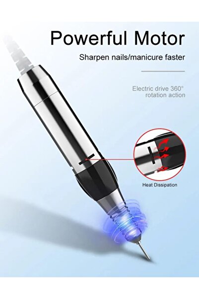 global fashion M12 Professional Electric Nail Drill – 35,000 RPM, 68W E-File, Variable Speed, Low Noise, Salon Use