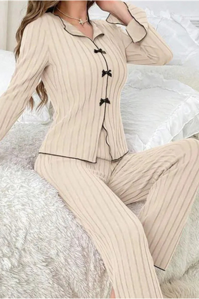 dorbe Cozy Ribbed Knit Pajama Set