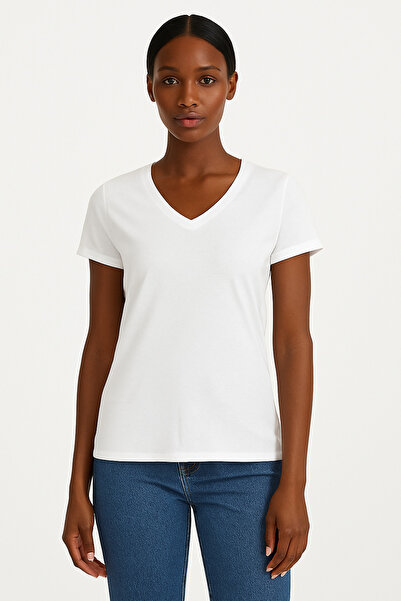 PROLET V Yaka Kadın T-Shirt