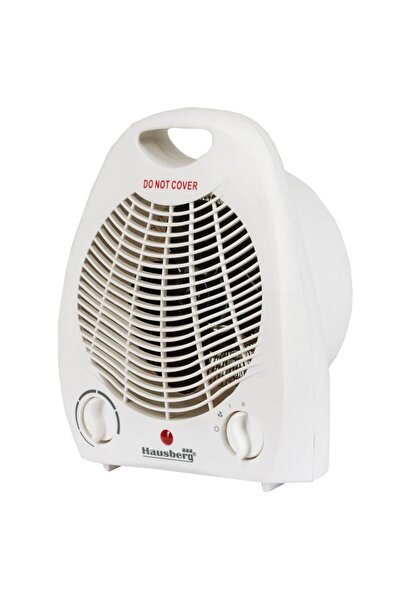 Hausberg Fan heater HB-8501AB, 2000 W, 2 power levels, adjustable thermostat, White