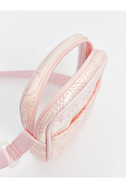 LC Waikiki LCW ACCESSORIES Pembe Kalp Nakışlı Kız Çocuk Omuz Çantası