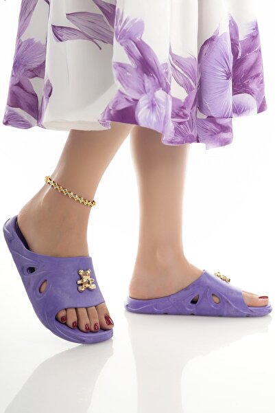 Modafırsat Women's Slippers Non-Slip Waterproof Stylish Home Out Beach Summer Daily Slippers