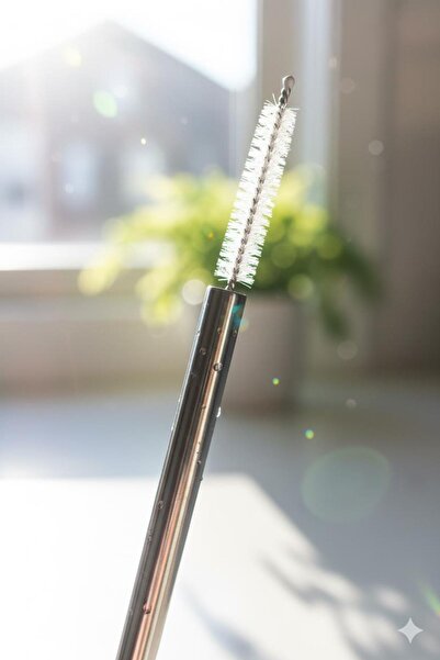 Depa 3-Piece Stainless Steel Straw Cleaning Brush Set