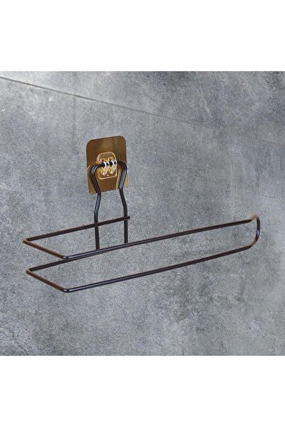 Go İthalat Self-Adhesive Chrome Stainless Metal Paper Towel Holder (5273)