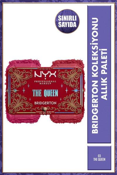 NYX Professional Makeup Bridgerton Koleksiyonu Allık Paleti -03 The Queen