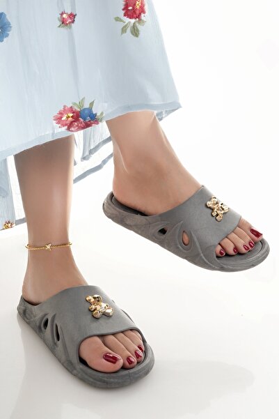 Modafırsat Women's Slippers Non-Slip Waterproof Stylish Home Out Beach Summer Daily Slippers