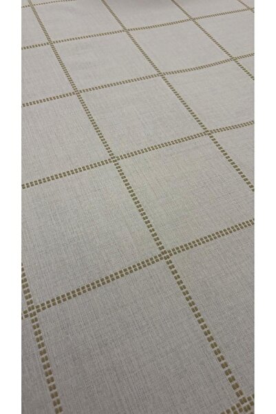 homease Beige Embroidered Gardenia Carefree Patchwork Tablecloth | 160X220–160X260 | Guesthouse & Dowry House