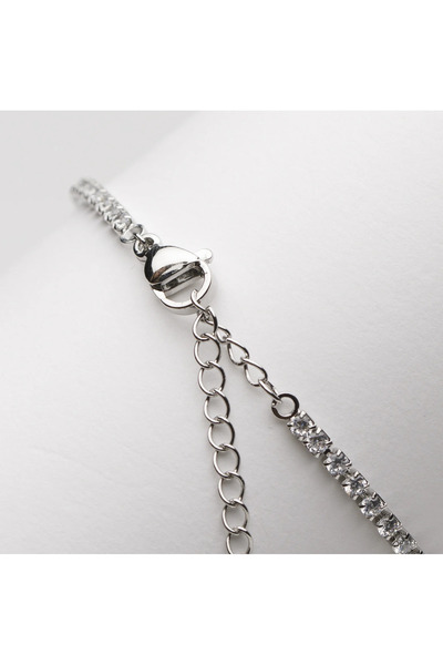 ElectraStore Silver Tennis Necklace