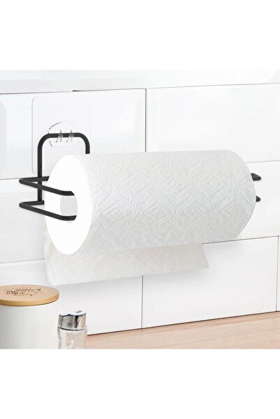 Go İthalat Self-Adhesive Chrome Stainless Metal Paper Towel Holder (5273)