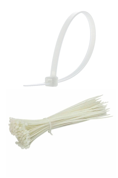 ÇERÇİCİ 100Pcs Plastic Velcro Clamp Cable Tie Cable Organizer - 4.8 X 380 Mm