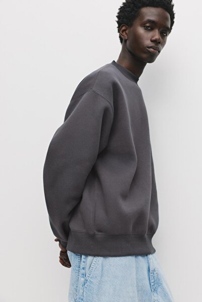 Pull & Bear Basic bisiklet yaka sweatshirt