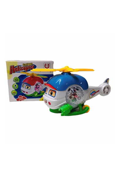 abnturk Yüksek Kalite Eğitici Sevimli Kutulu Pilli Çarpıp Dönen Helikopter Iş...