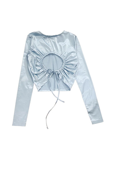 None FOREVER 21 Sky Blue Women's Croptop