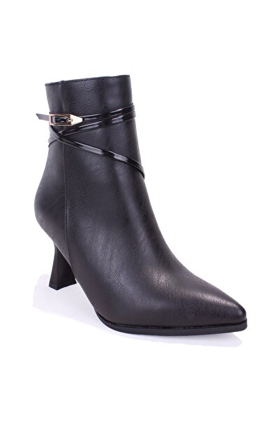 DAGOSTER DZA07-11332004 Μαύρες κλασικές γυναικείες μπότες με τακούνι