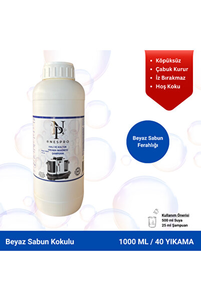 Reyonplus Nespro Halı ve Koltuk Yıkama Makinesi Şampuanı/Deterjanı - Beyaz Sa...