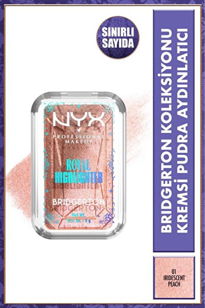 NYX Professional Makeup Bridgerton Koleksiyonu Highlighter - 01 Iridescent Peach