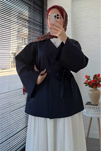 Mrs.idea Women's Trendy Waist-Tied Skirt and Pants Top Kimono (Kimono Only, Not a Set)
