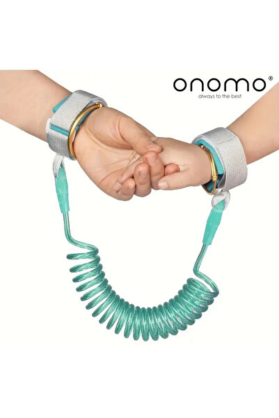 Onomo Child Baby Anti-Lost Walking Safety Belt Mother Wristband Clamp Safety Bracelet Steel