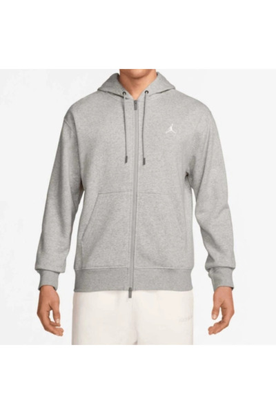 Nike Men’s Brooklyn Fleece Full-Zip Sweatshirt – Grey FV7289-050