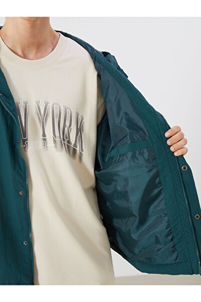 LC Waikiki Ανδρικό αδιάβροχο νέας σεζόν άνετο και ευνοϊκό με κουκούλα