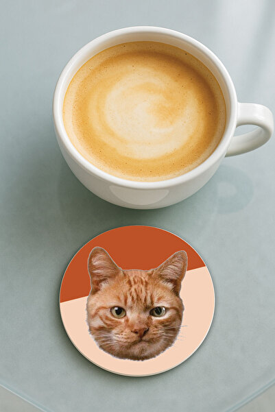 Cekuonline قاعدة كوب دائرية من البليكسي مع نمط مطبوع لقطة غاضبة واحدة