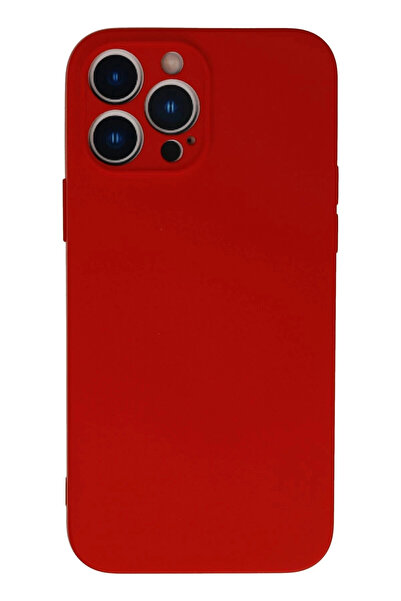 The LOG INVEST iPhone 13 Pro Case Nano Velvet Silicone - Red