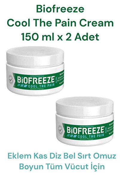 ULFİSU COSMETİCO Biofreeze Krem 150 ml 2 ADET - Biofreeze Cool The Pain Massa...