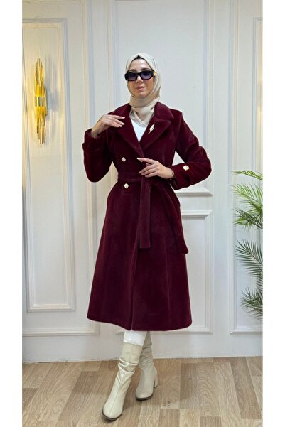 Tebrikler tekstil Women's Long Winter Trench Coat Model G3421