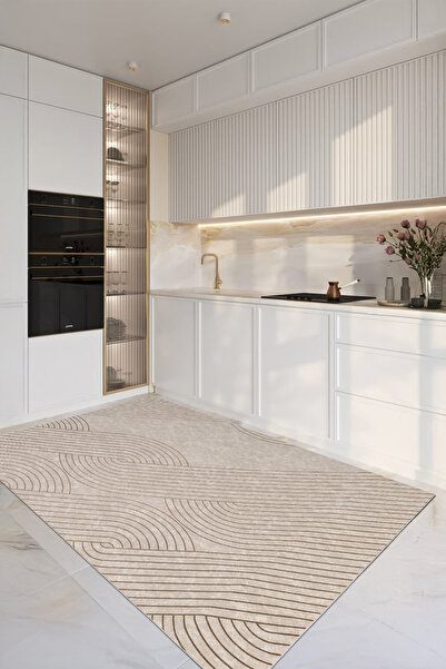 Aslan Home Dekoratif Özel Tasarım Yıkanabilir,İnce, Kaymaz Tabanlı, Modern Sa...
