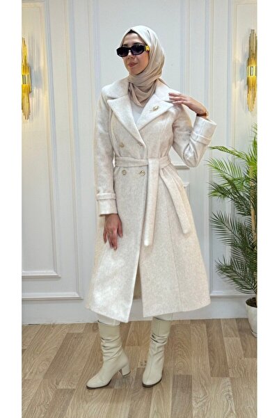 Tebrikler tekstil Women's Long Winter Trench Coat Model G3421