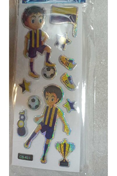 BADE TOYS Sparkly STICKERS FENERBAHÇE Temalı Kabartma Stıcker 2 Kartela
