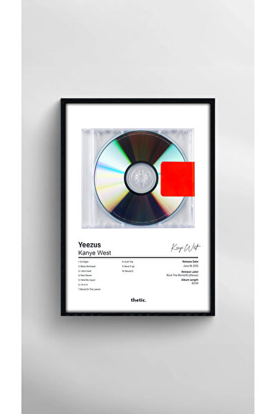 Thetic Kanye West - Bound 2 Single Koleksiyonu PREMIUM Spotify Çerçeveli Tablo!