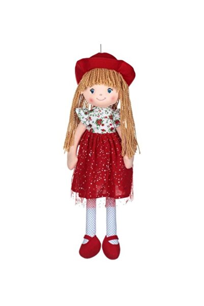 OEM Papusa mare, cu par lung, corp moale, flexibila, inaltime 60 cm, 3 ani+