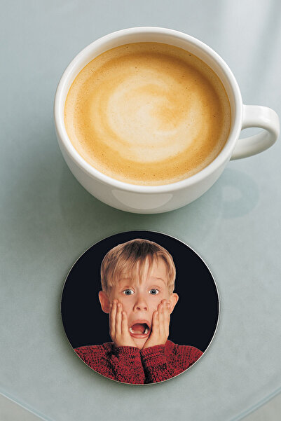 Cekuonline Round Plexiglass Coaster with Printed Pattern for Living Alone