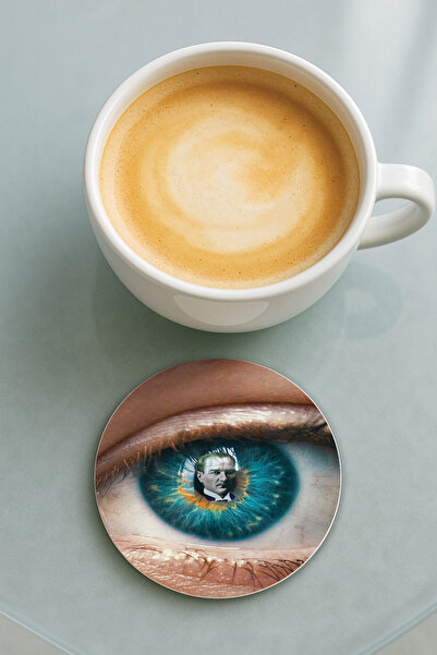 Cekuonline انعكاس نمط الطباعة على قاعدة كوب بليكسي المستديرة