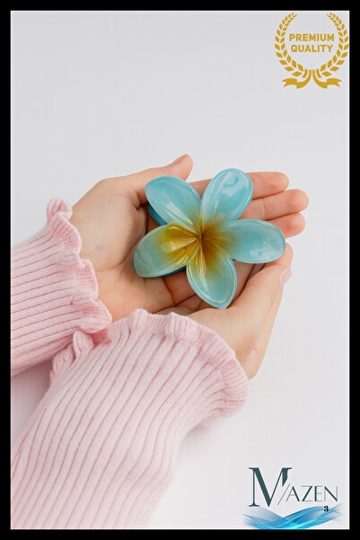 MAZEN مشبك زهرة اللوتس |   حجم كبير |   إكسسوار شعر مستورد عالي الجودة ومتين