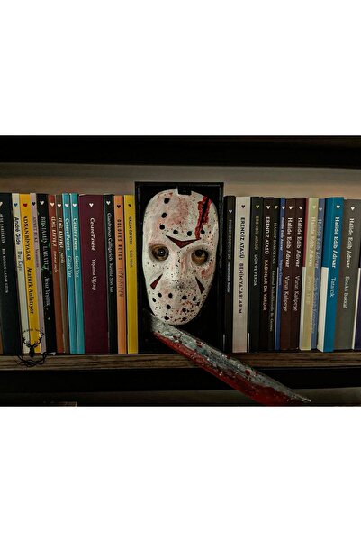 hayatvesanat 13.Cuma Jason Voorhees / Kitaplık Figürü / Kitap Tutucu