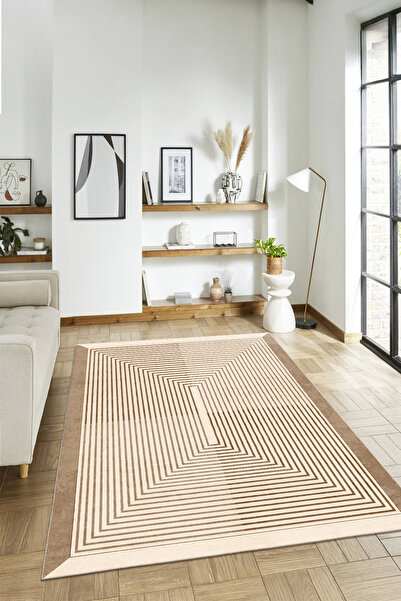 Aslan Home Dekoratif Özel Tasarım Yıkanabilir,İnce, Kaymaz Tabanlı, Modern Sa...