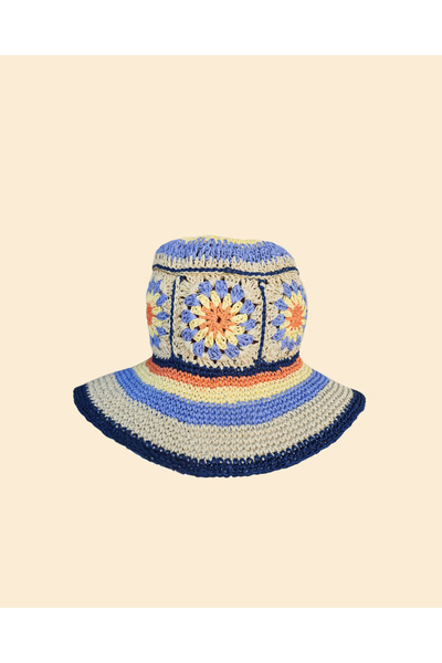 Bohem Granny Square Şapka