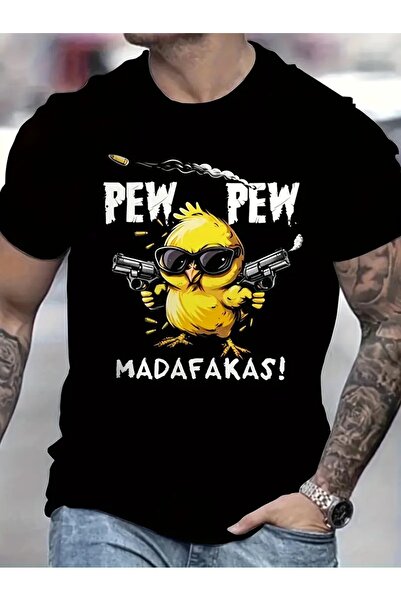 PARUNIV Men's T-shirt, Pew Pew Madafakas, Casual, regular fit, everyday