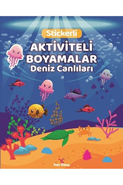 yeti kitap Deniz Canlıları Aktiviteli Boyamalar