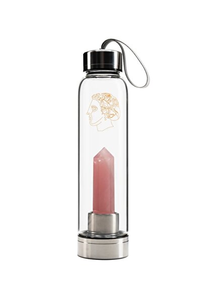 Ucuz Depo MYSIA ORJİNAL KRISTAL KUVARS DOĞAL TAŞ SU ŞİŞESİ 550 ML