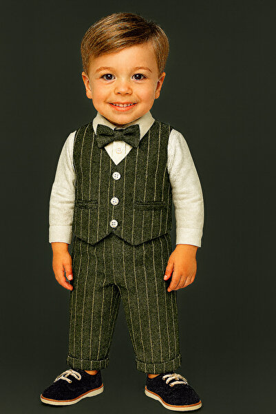 TANIŞ BEBE طقم ربطة عنق للأطفال الأولاد (بوتيك)