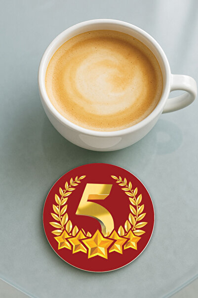 Cekuonline قاعدة كوب دائرية من البليكسي مع نمط مطبوع، فردية، بتصنيف 5 نجوم