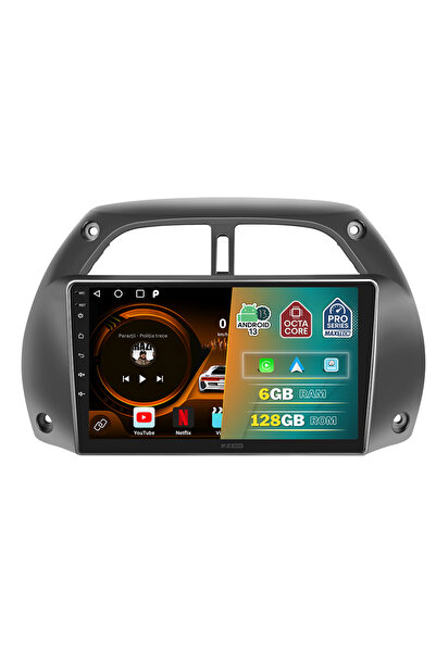 MaxTech Navigatie Toyota RAV4 (2000-2006) dedicata, 6 GB Ram 128 GB Rom OctaCore, Carplay & Android auto
